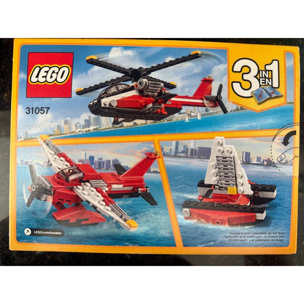 LEGO Creator 31057 Air Blazer 3-in-1 Complete Helicopter Plane Boat Retired Set